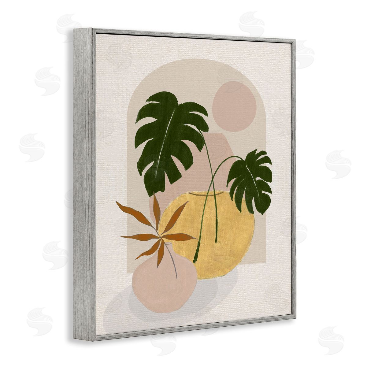 Janet Tava Potted Monstera Plant Leaves