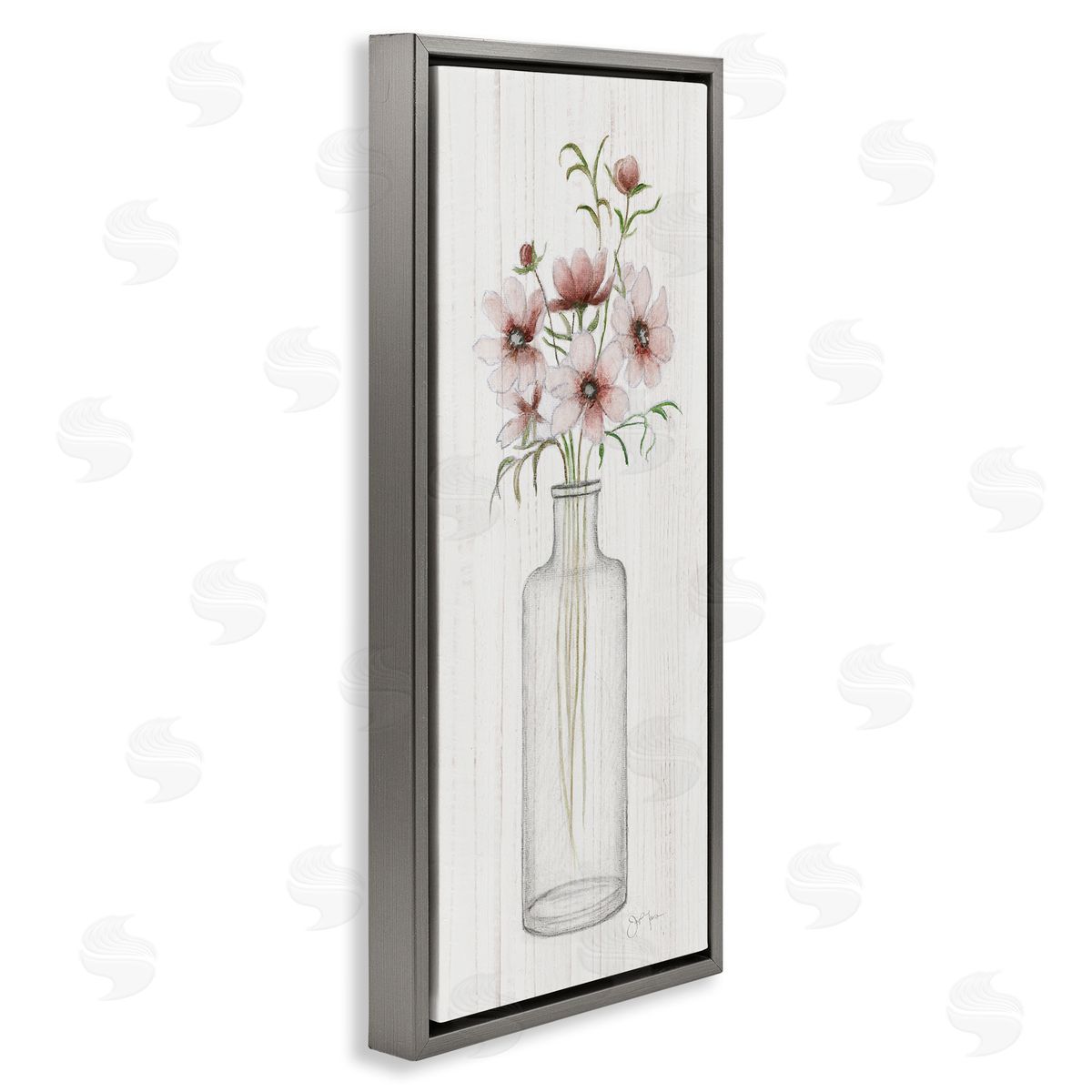 Janet Tava Pink Flower Blossoms Vase