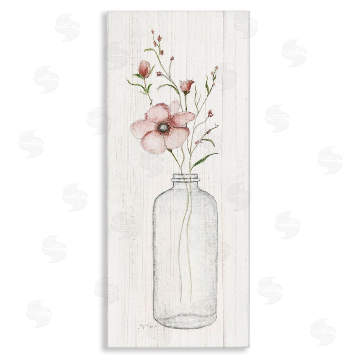 Janet Tava Pink Flower Buds Vase Arrangement