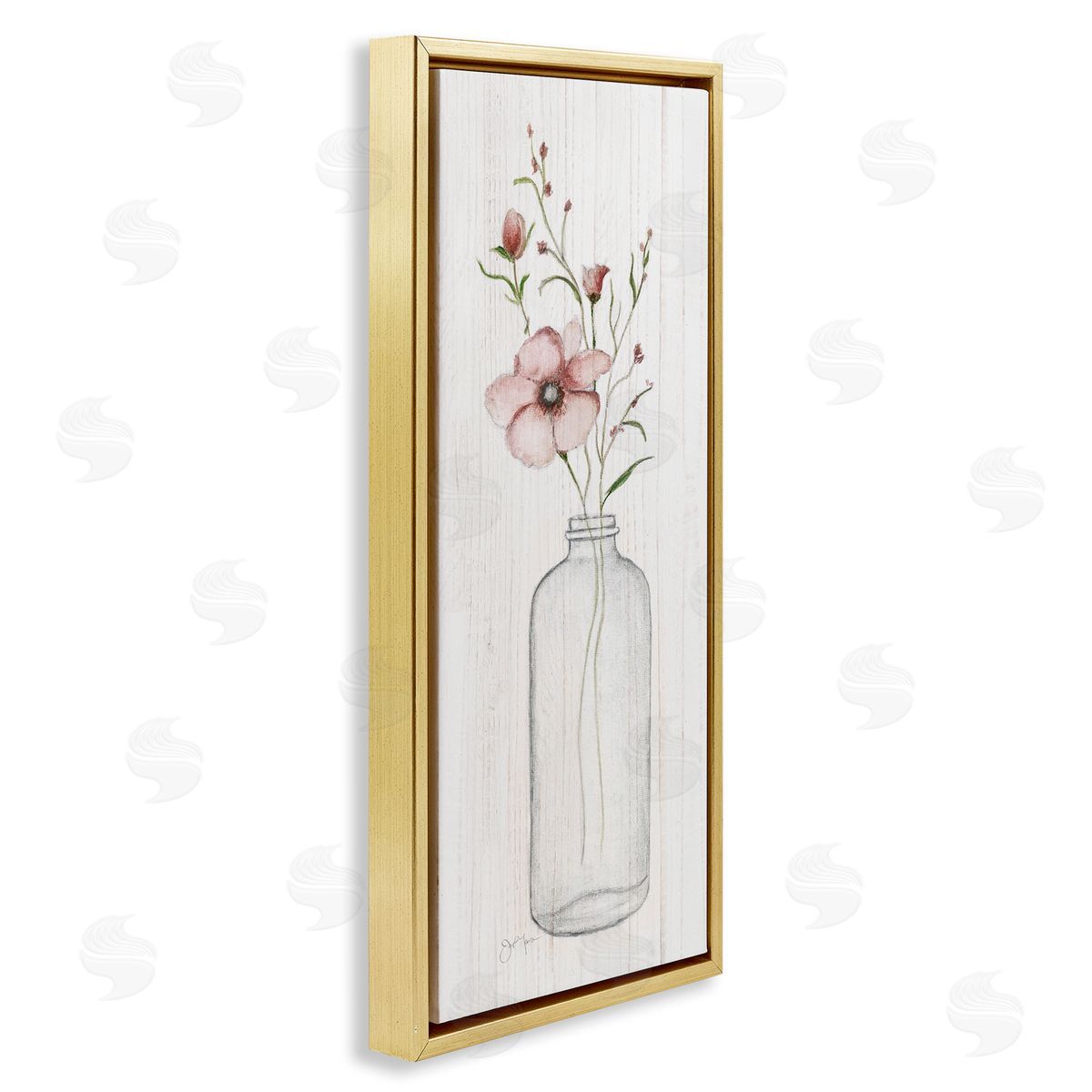 Janet Tava Pink Flower Buds Vase Arrangement