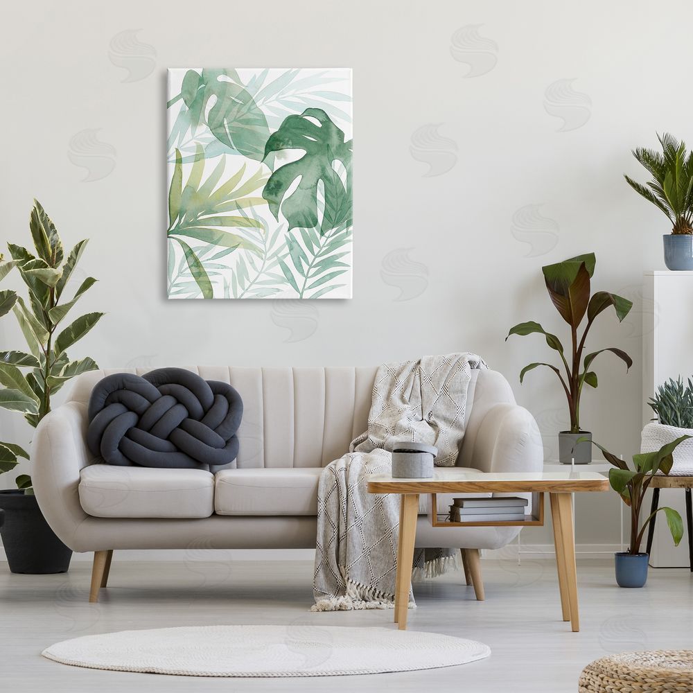 Grace Popp Monstera Overlapping Leaf Sprigs