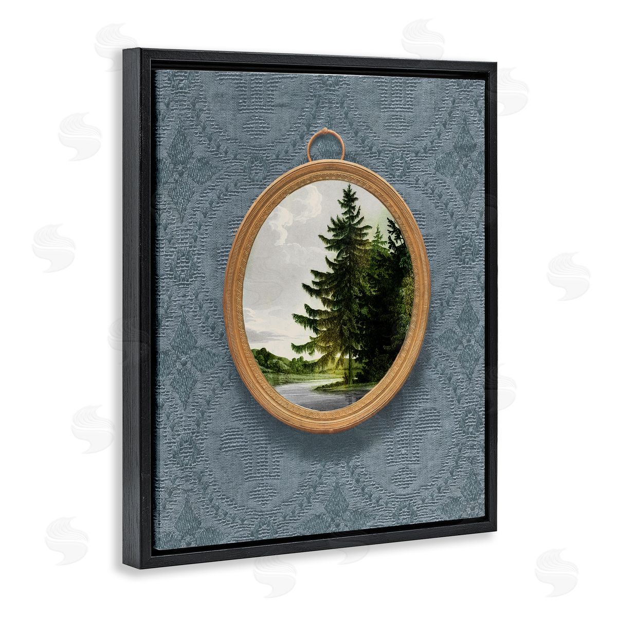 Vision Studio Tree Scene View Vintage Pattern