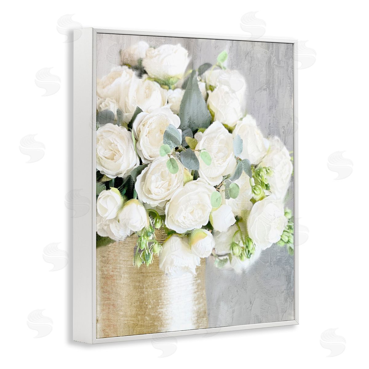 Anne Bailey Full White Rose Bouquet