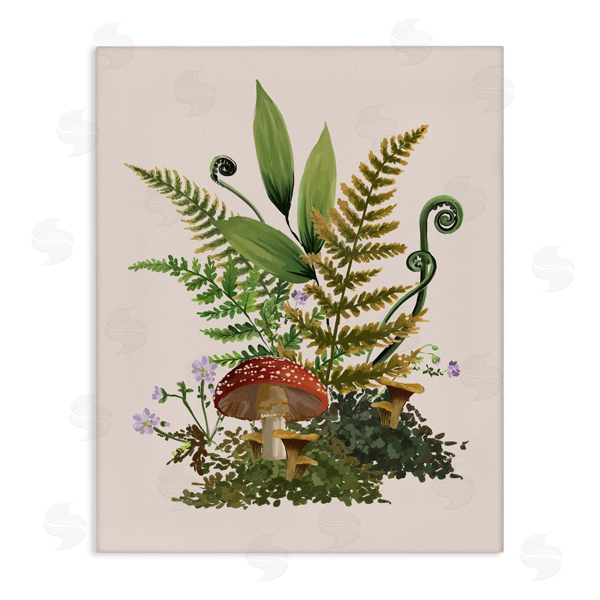 House of Rose Cottage Mushroom Woodland Plants