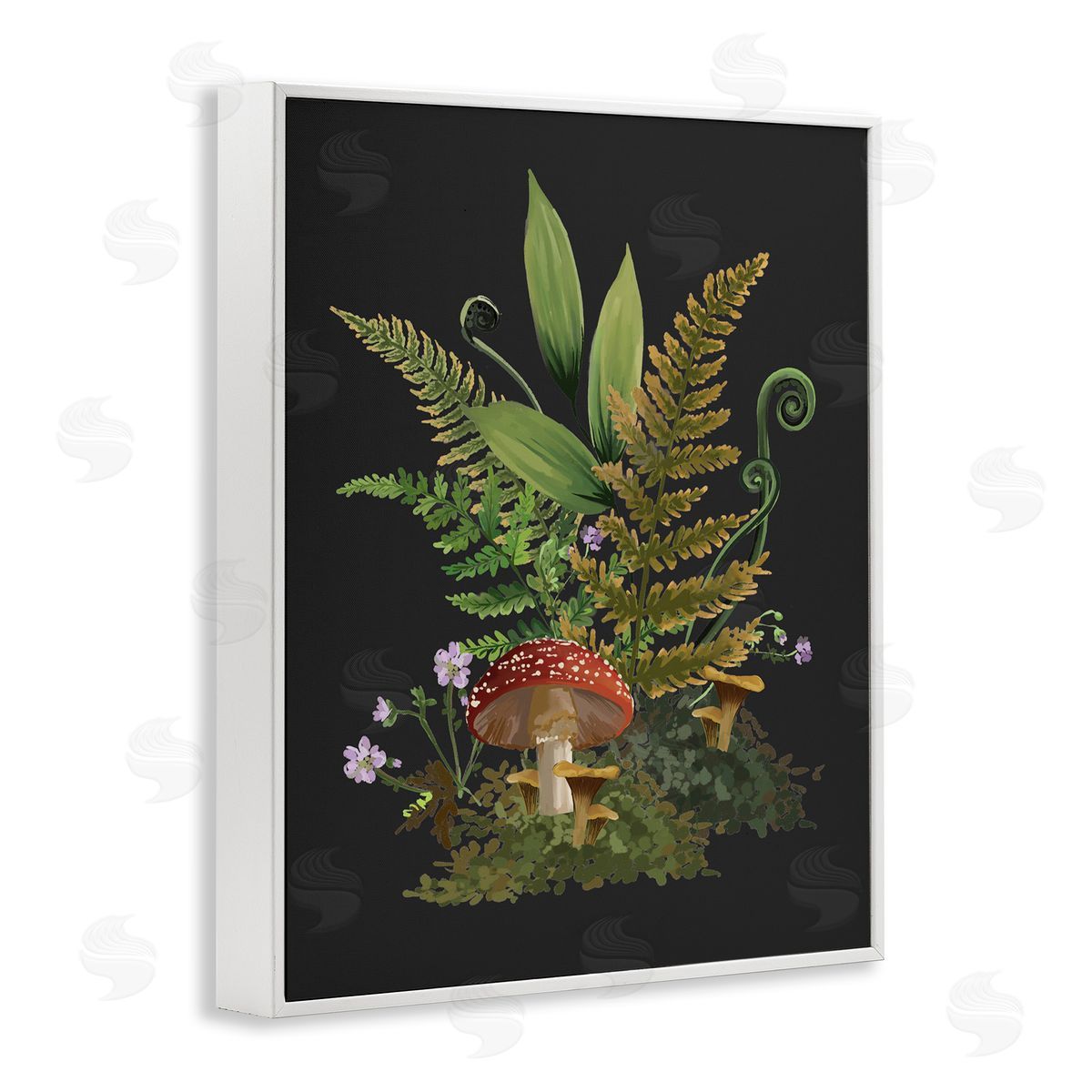House of Rose Ferns Sprouting Woodland Mushroom Plants
