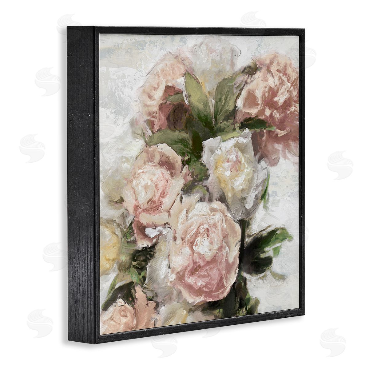 Emily Ford Pink Carnation Flower Blossoms Black Framed Glicee Wall Art Print