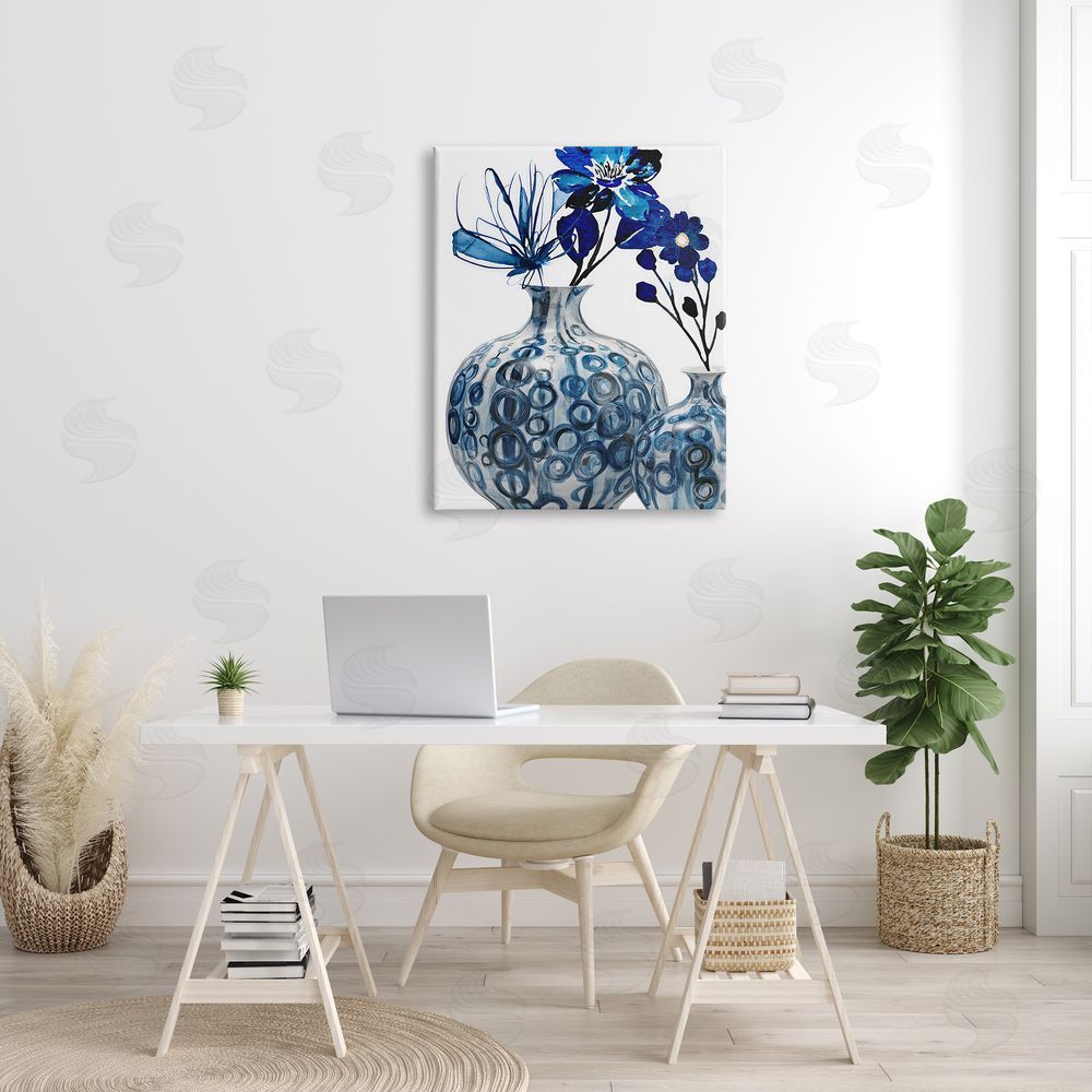 Jesse Keith Modern Blue Flower Arrangement