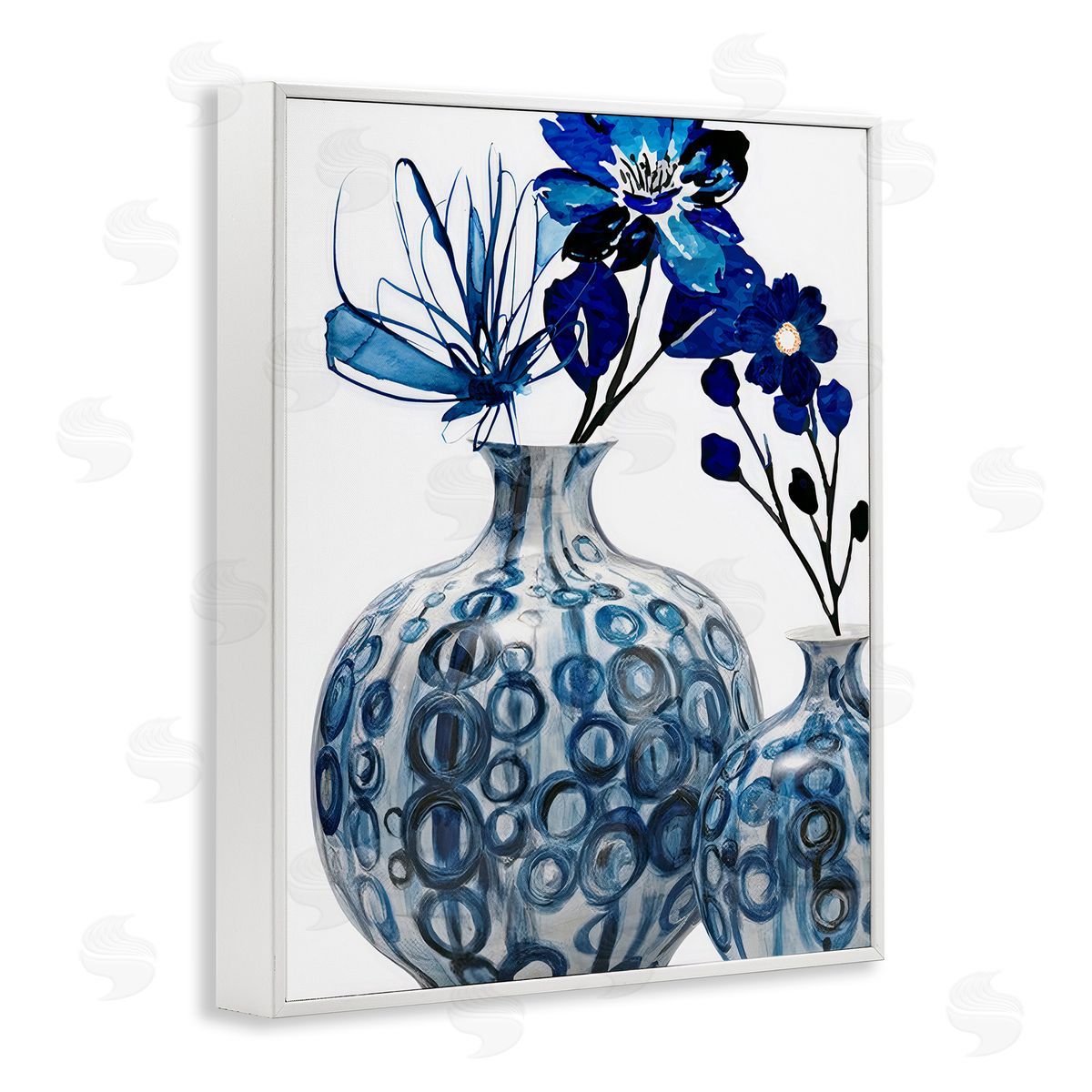 Jesse Keith Modern Blue Flower Arrangement