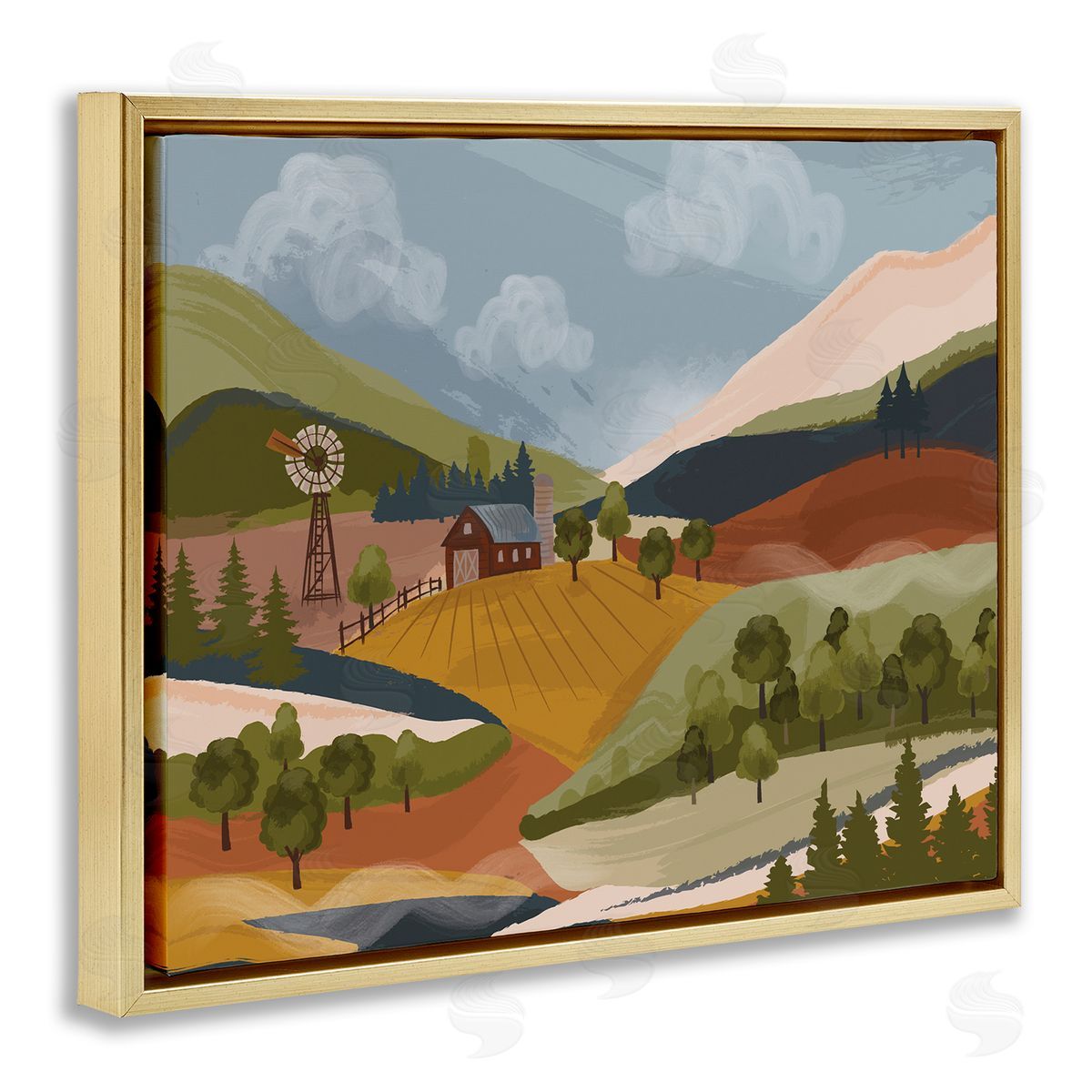 Lisa Perry Whitebutton Rolling Country Hills Farm Scenery