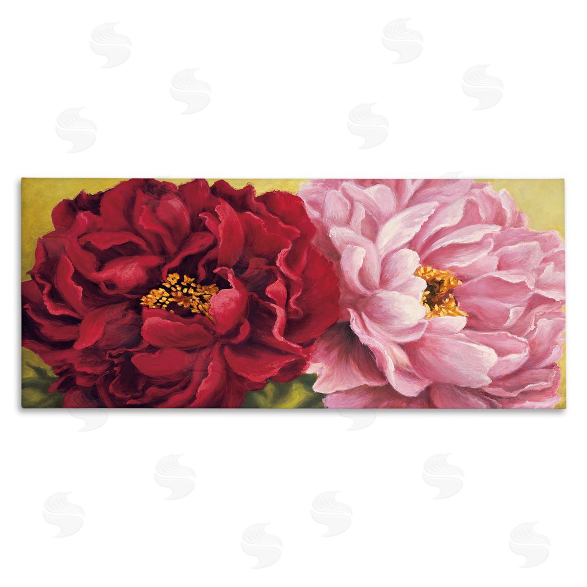 Nathalie Besson Pink Red Dahlia Flower Duo