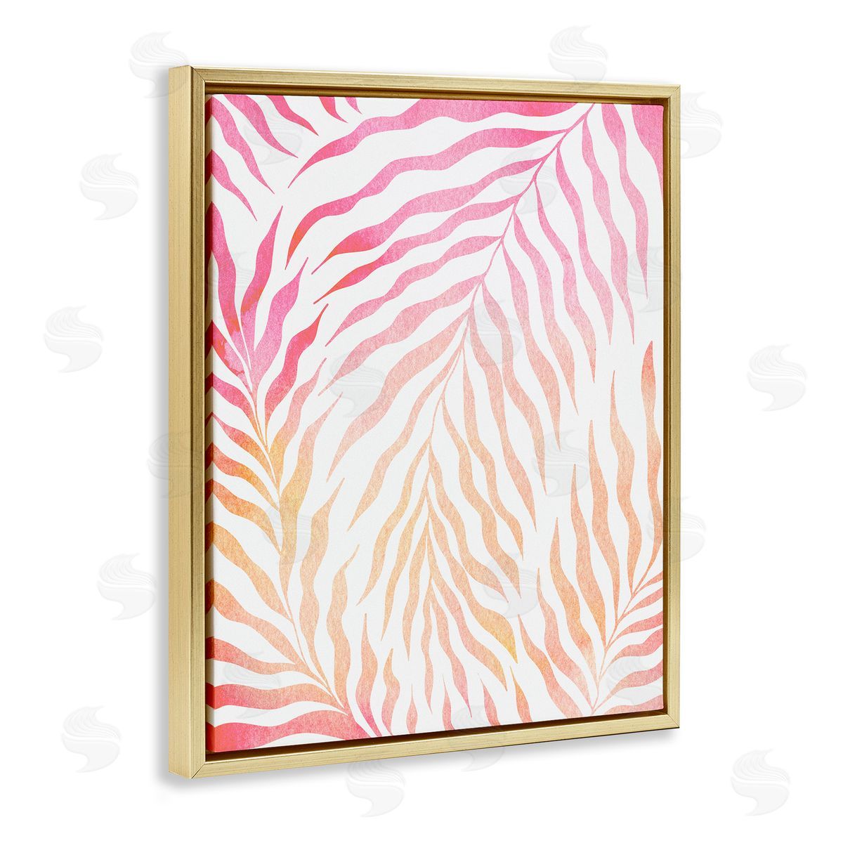 Ziwei Li Vivid Pink Wavy Leaves