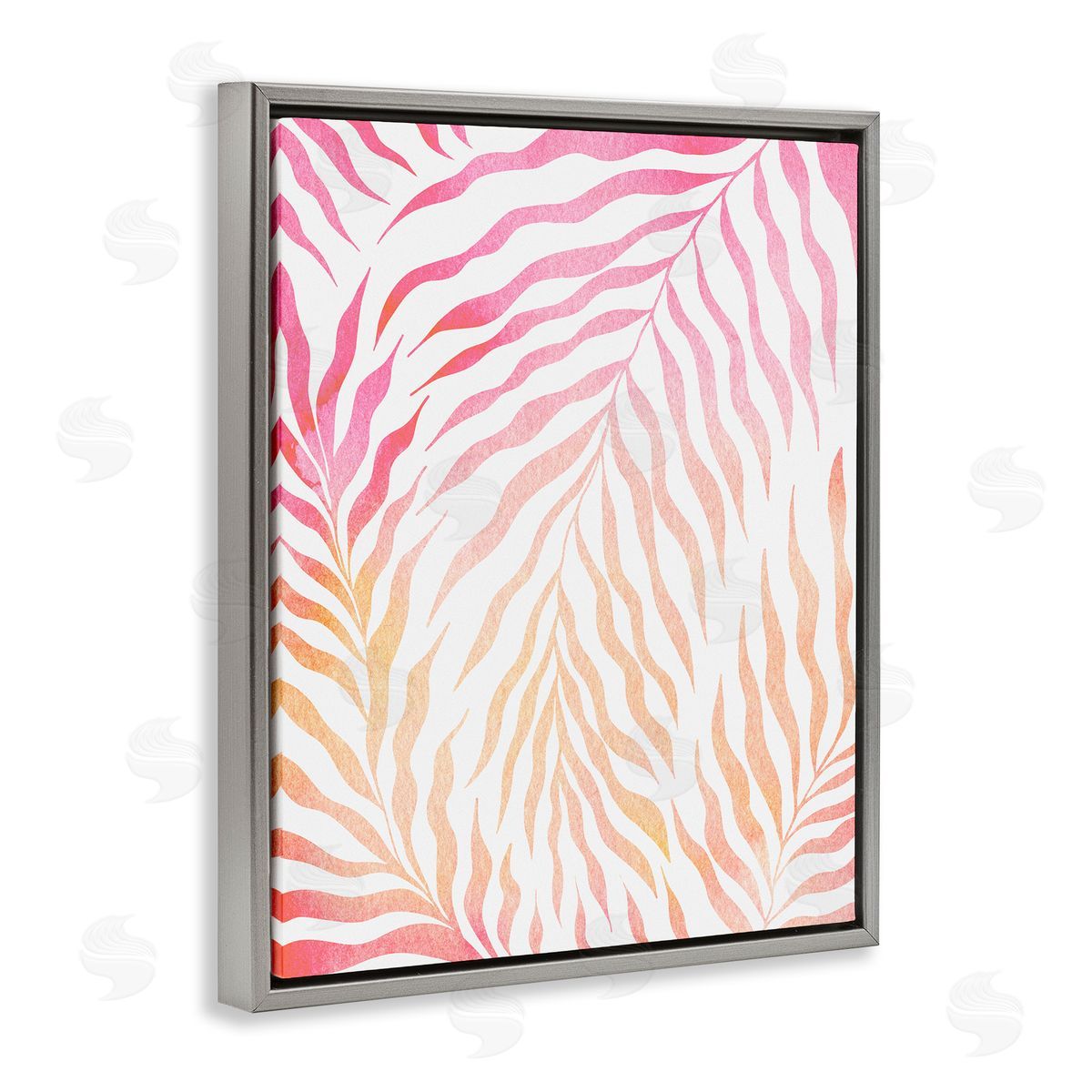 Ziwei Li Vivid Pink Wavy Leaves