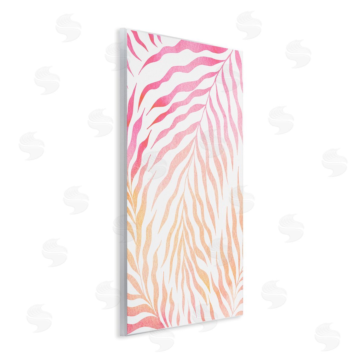 Ziwei Li Vivid Pink Wavy Leaves