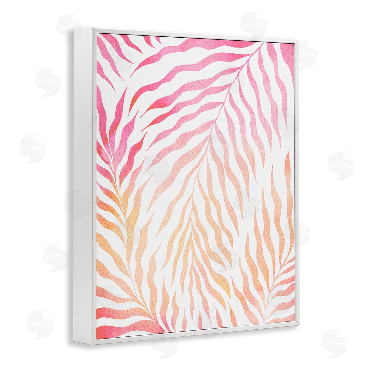 Ziwei Li Vivid Pink Wavy Leaves