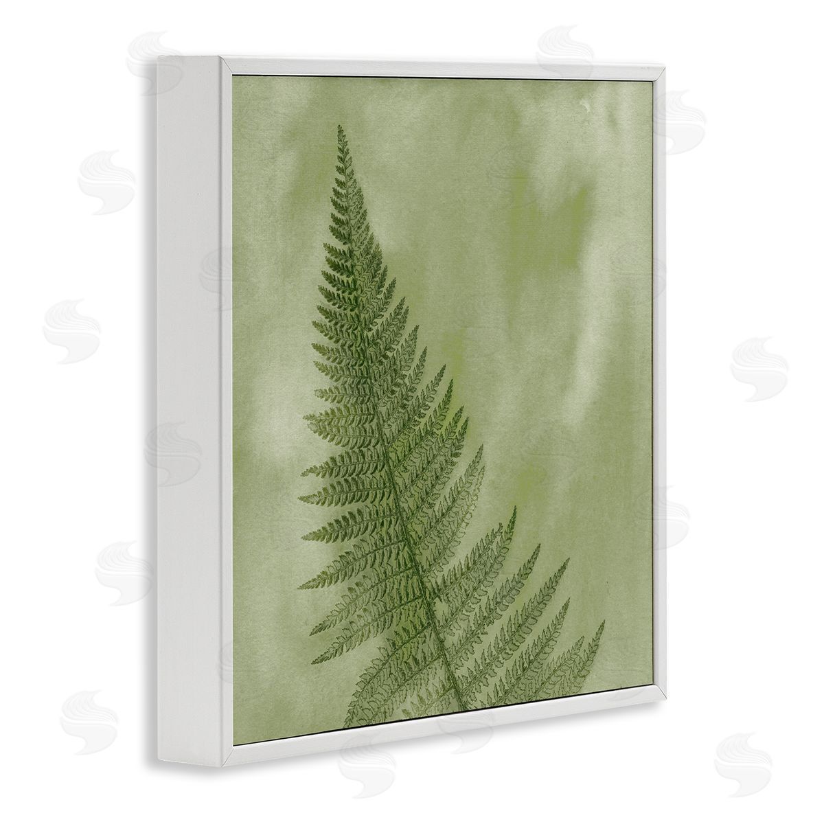Ziwei Li Modern Fern Nature Plant White Framed Glicee Wall Art Print