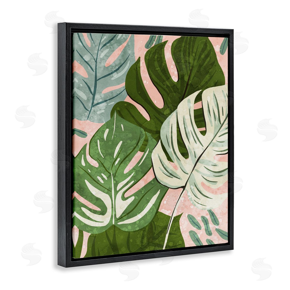 Ziwei Li Layered Monstera Plant Leaves