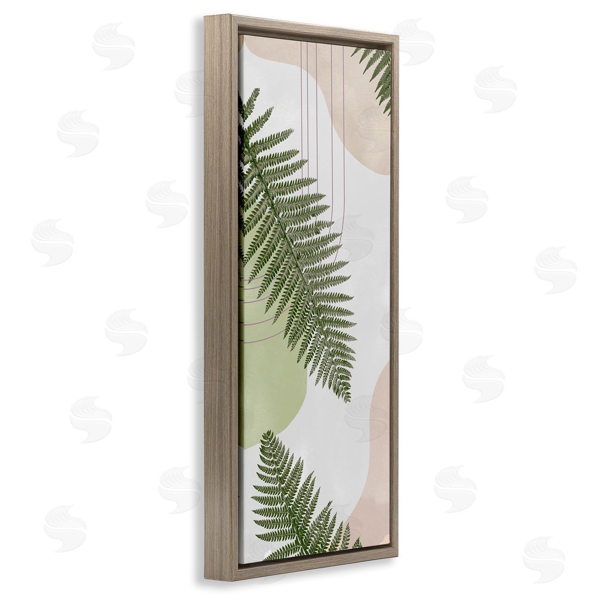 Ziwei Li Pastel Shapes Fern Sprouts