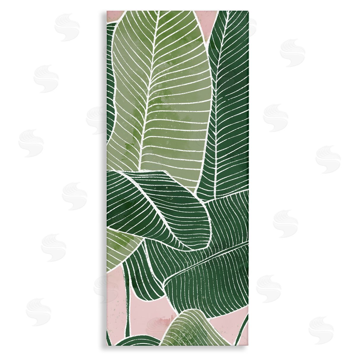 Ziwei Li Pink Tropical Patterned Leaves