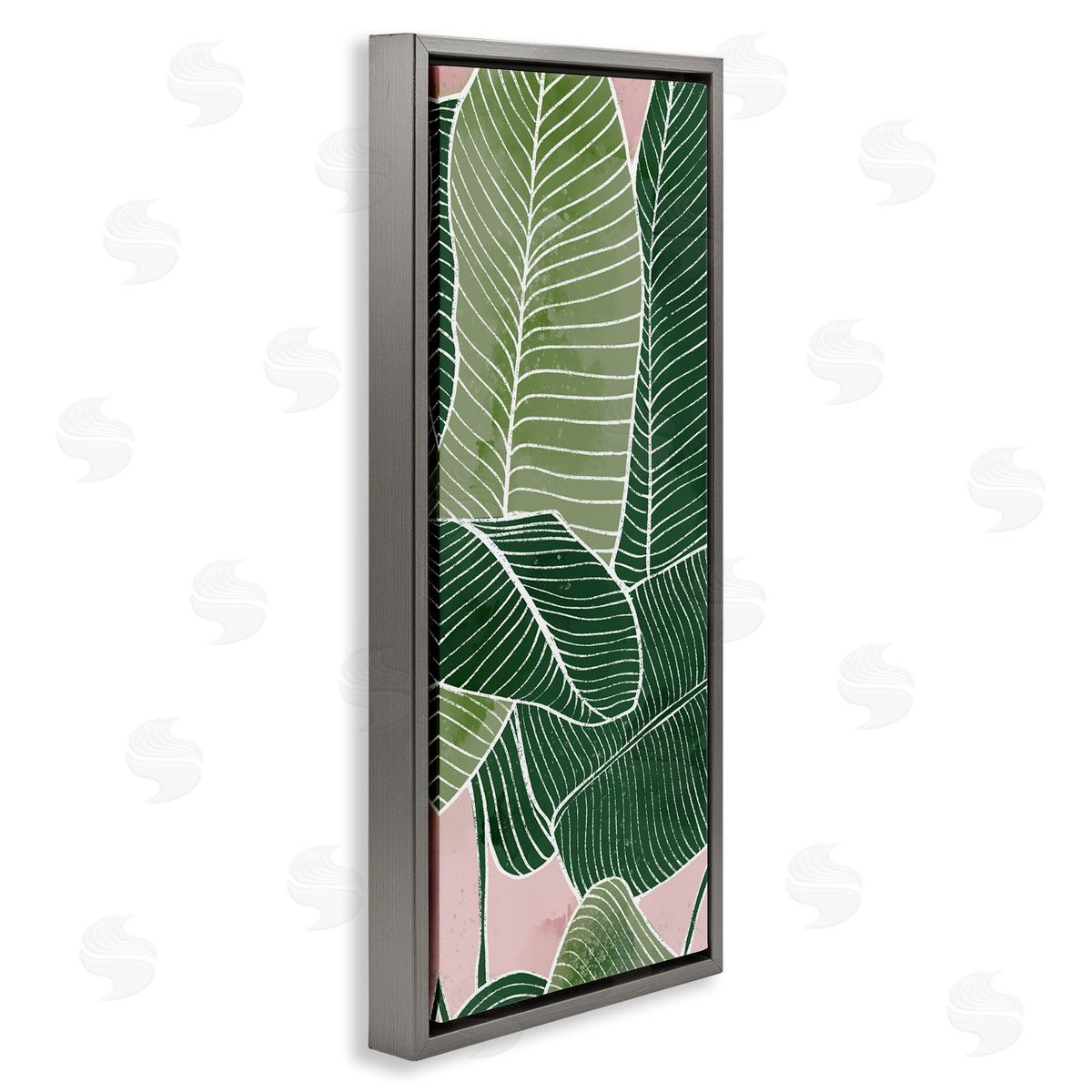 Ziwei Li Pink Tropical Patterned Leaves