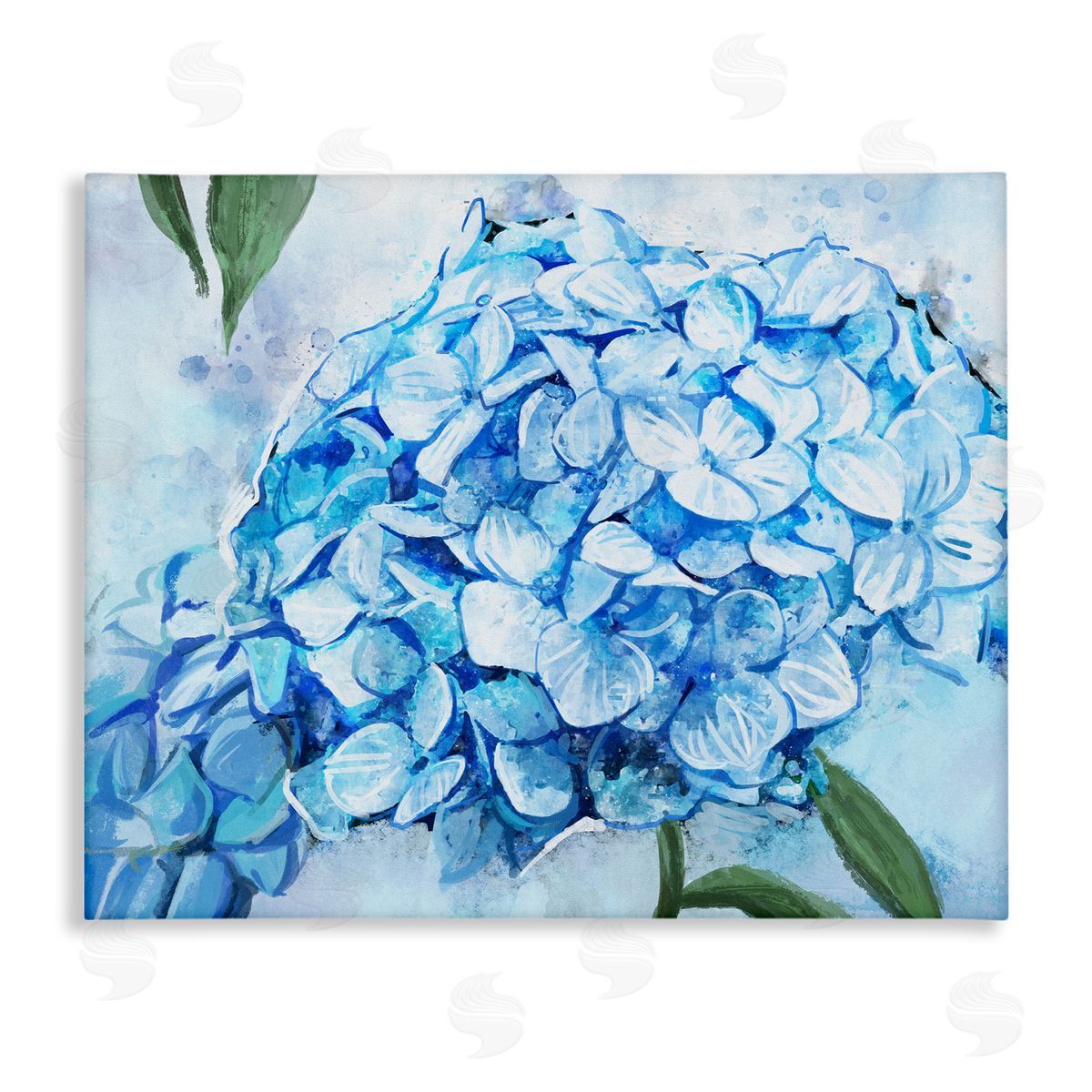 Ziwei Li Blue Hydrangea Blossom Leaves