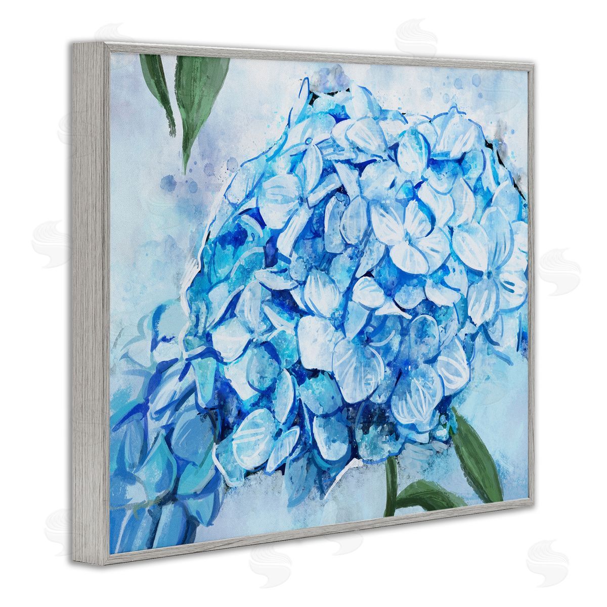 Ziwei Li Blue Hydrangea Blossom Leaves