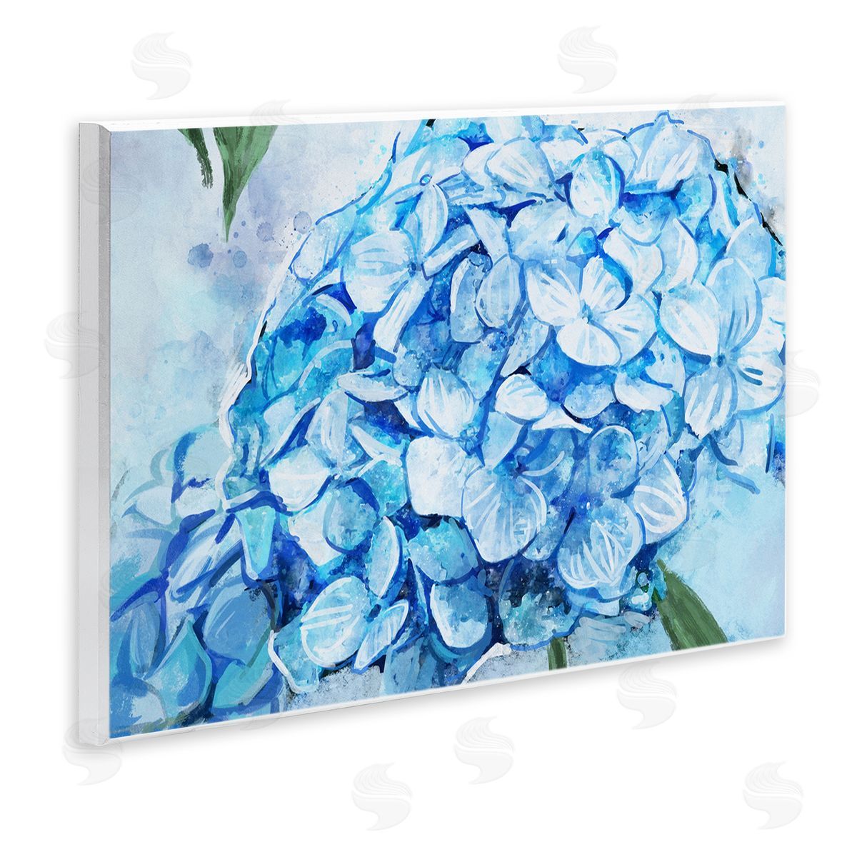 Ziwei Li Blue Hydrangea Blossom Leaves