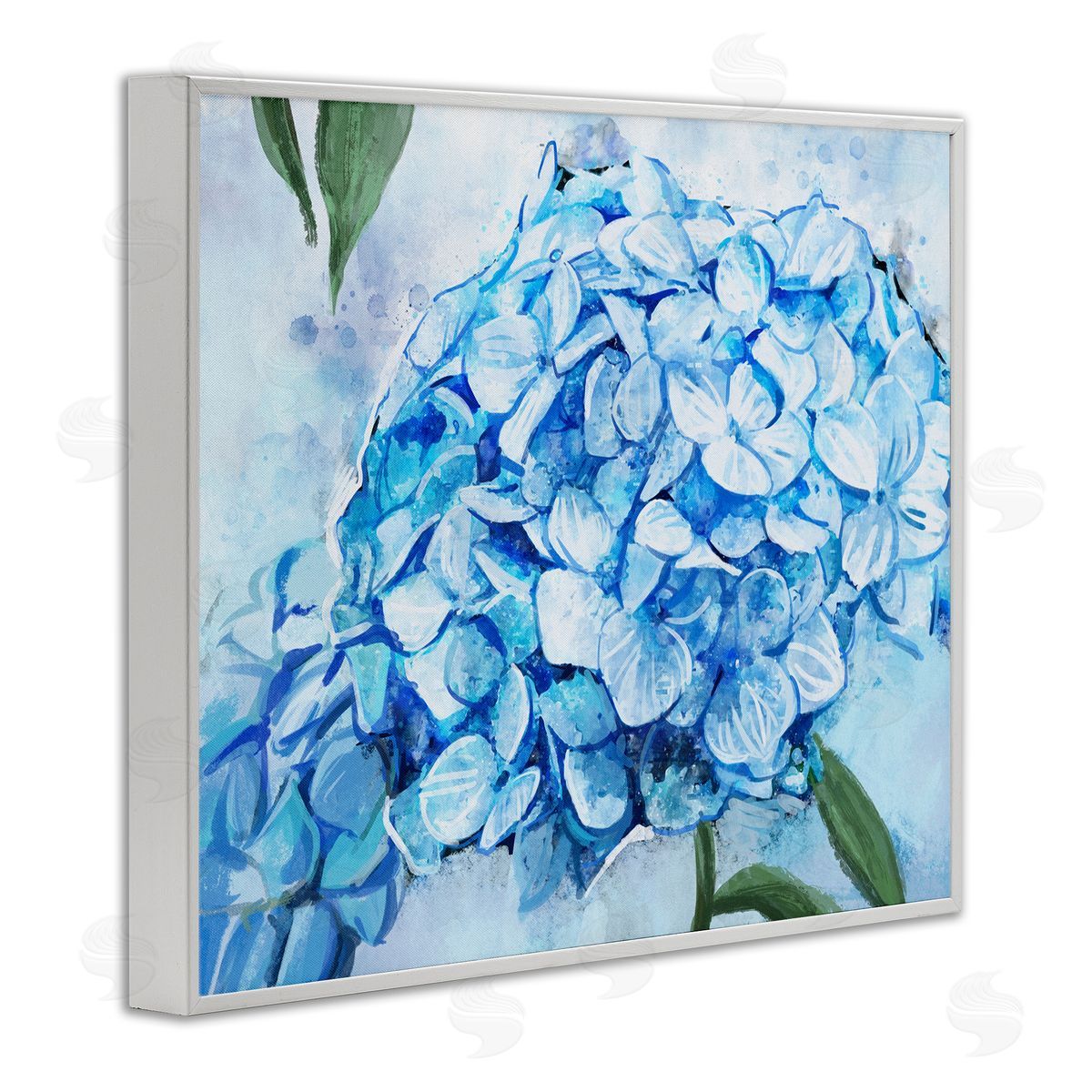 Ziwei Li Blue Hydrangea Blossom Leaves