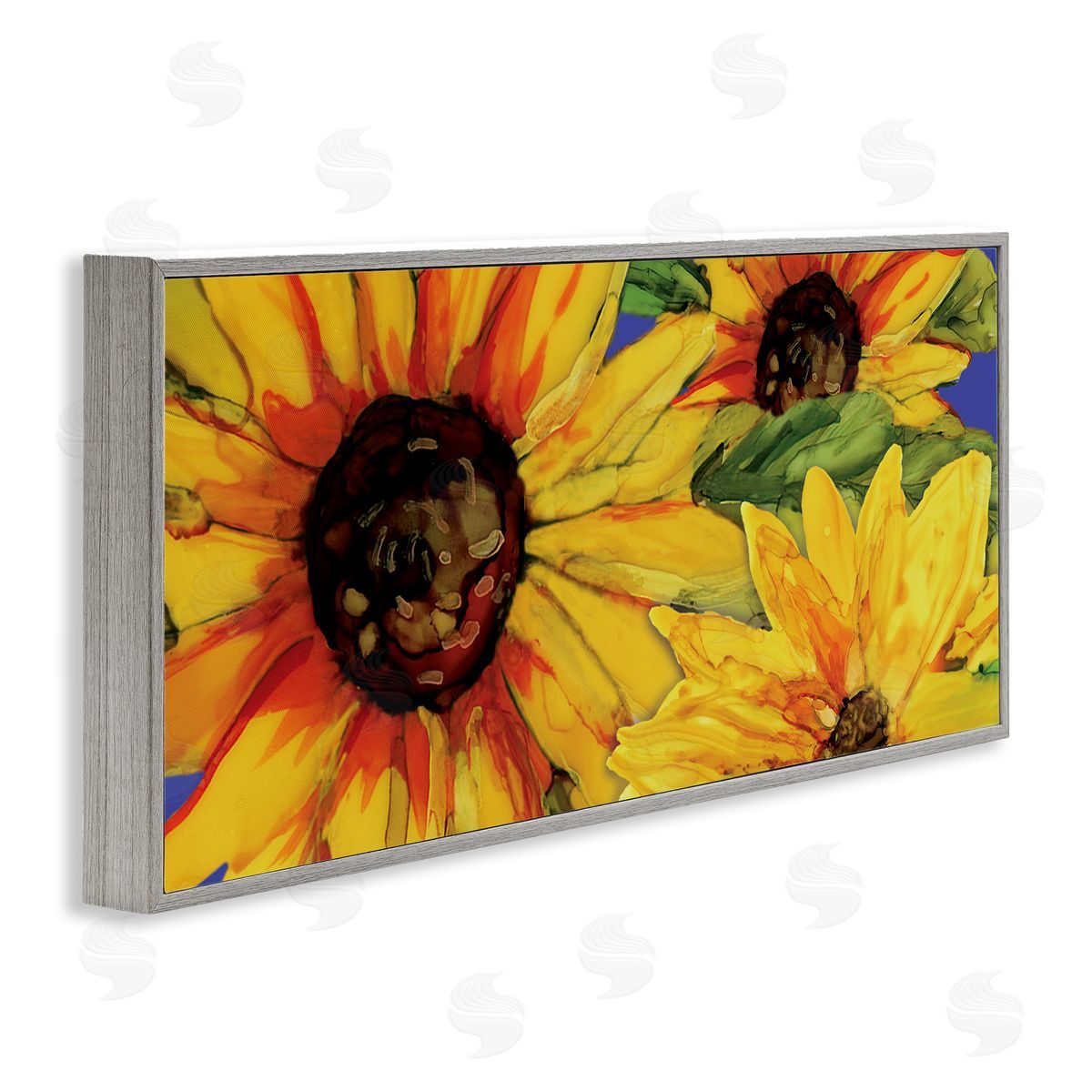 Erica Christopher Modern Yellow Sunflower Trio