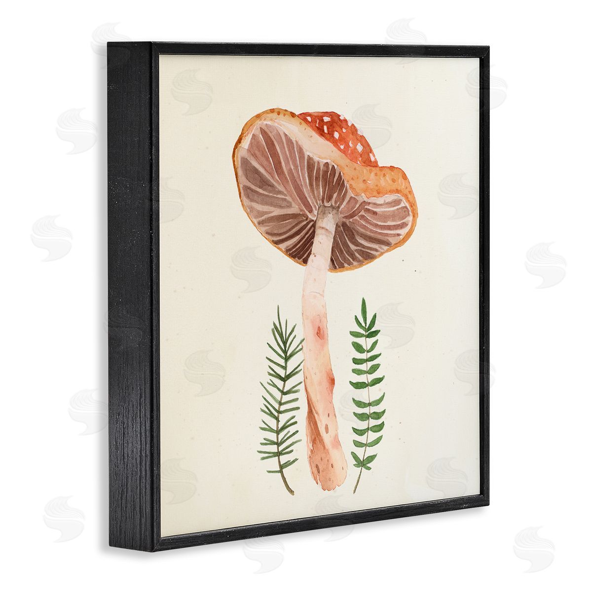 Lucca Sheppard Cottage Mushroom Forest Plants Black Framed Glicee Wall Art Print