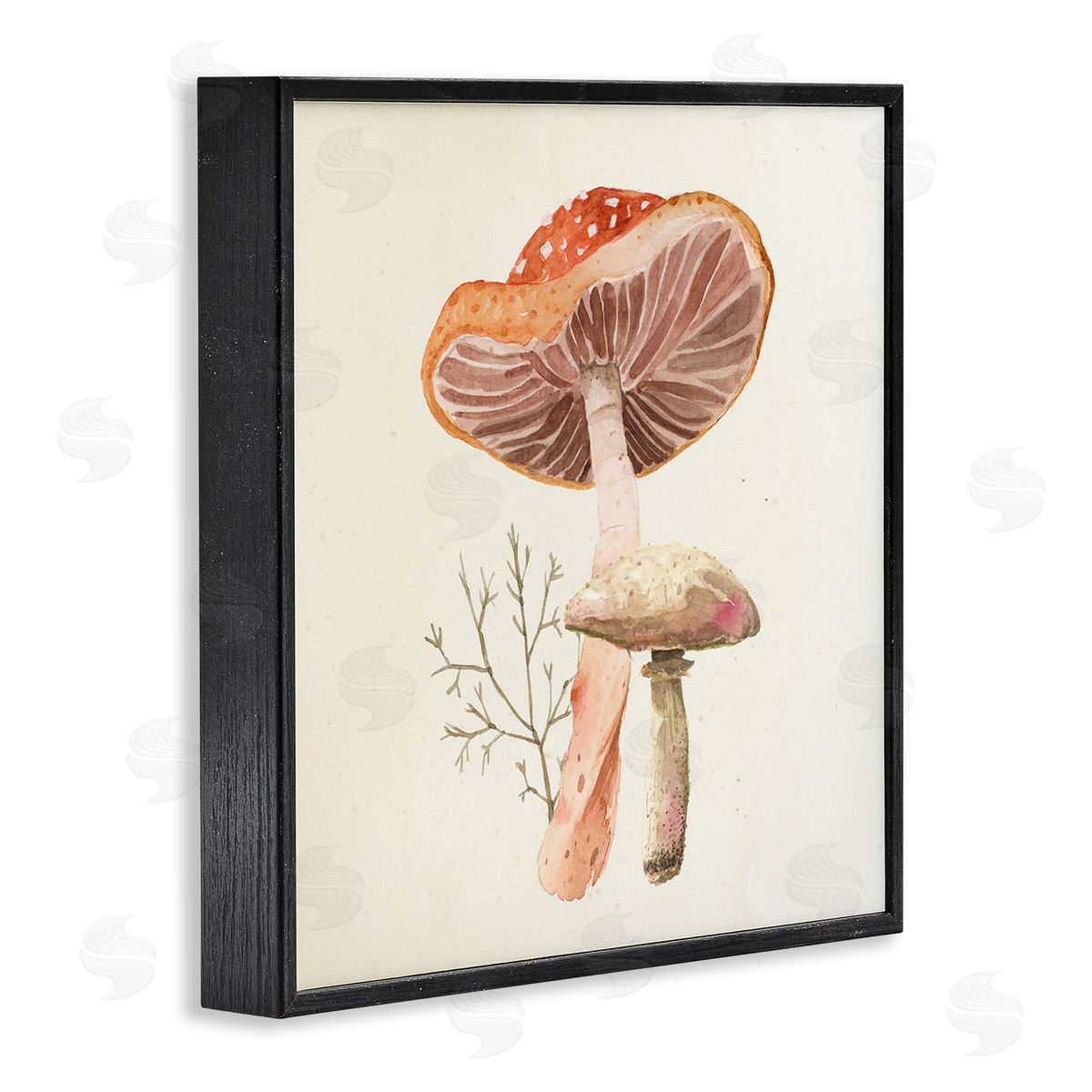 Lucca Sheppard Forest Botanical Woodland Plants Black Framed Glicee Wall Art Print