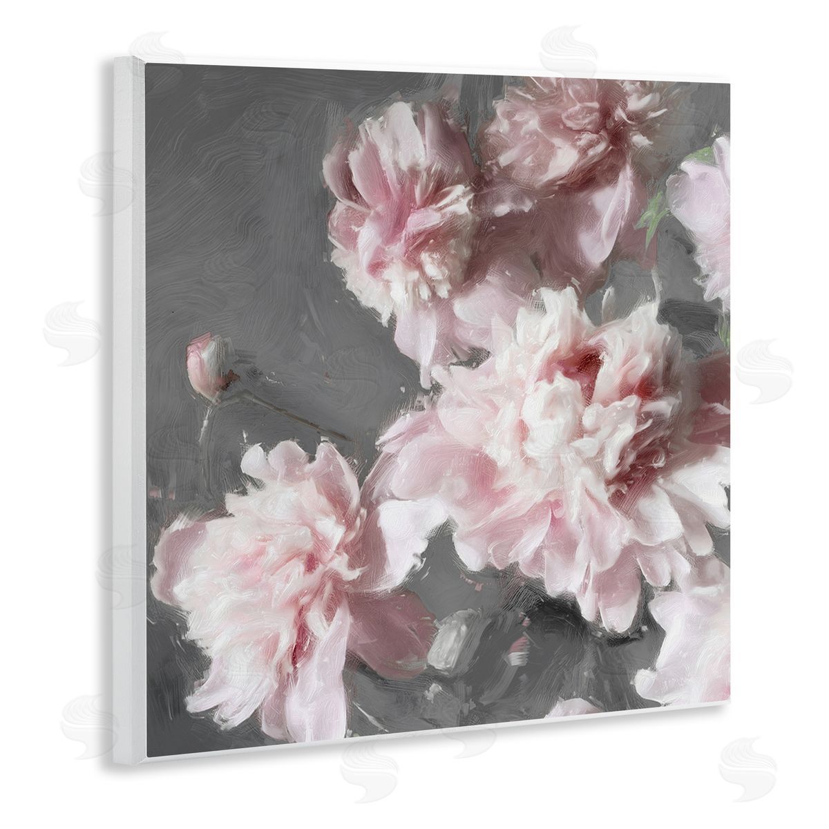 Shawna Sullivan Pink Carnation Buds Blooming Wooden Wall Plaque Art Print
