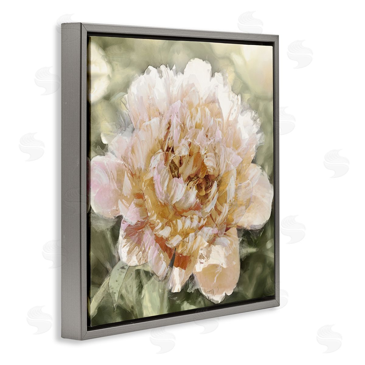 Shawna Sullivan Nature Flower Blossom Scenery Gray Floating Frame Canvas Wall Art Print