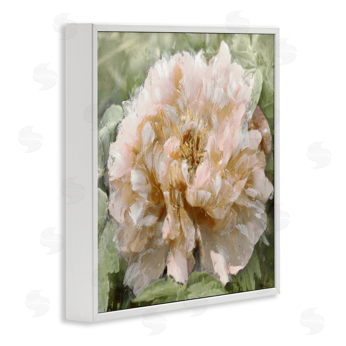 Shawna Sullivan Blooming Puffy Flower Nature White Framed Glicee Wall Art Print