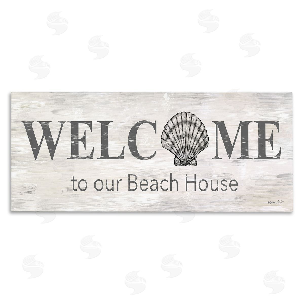 Annie LaPoint Welcome Beach House Clam Sign