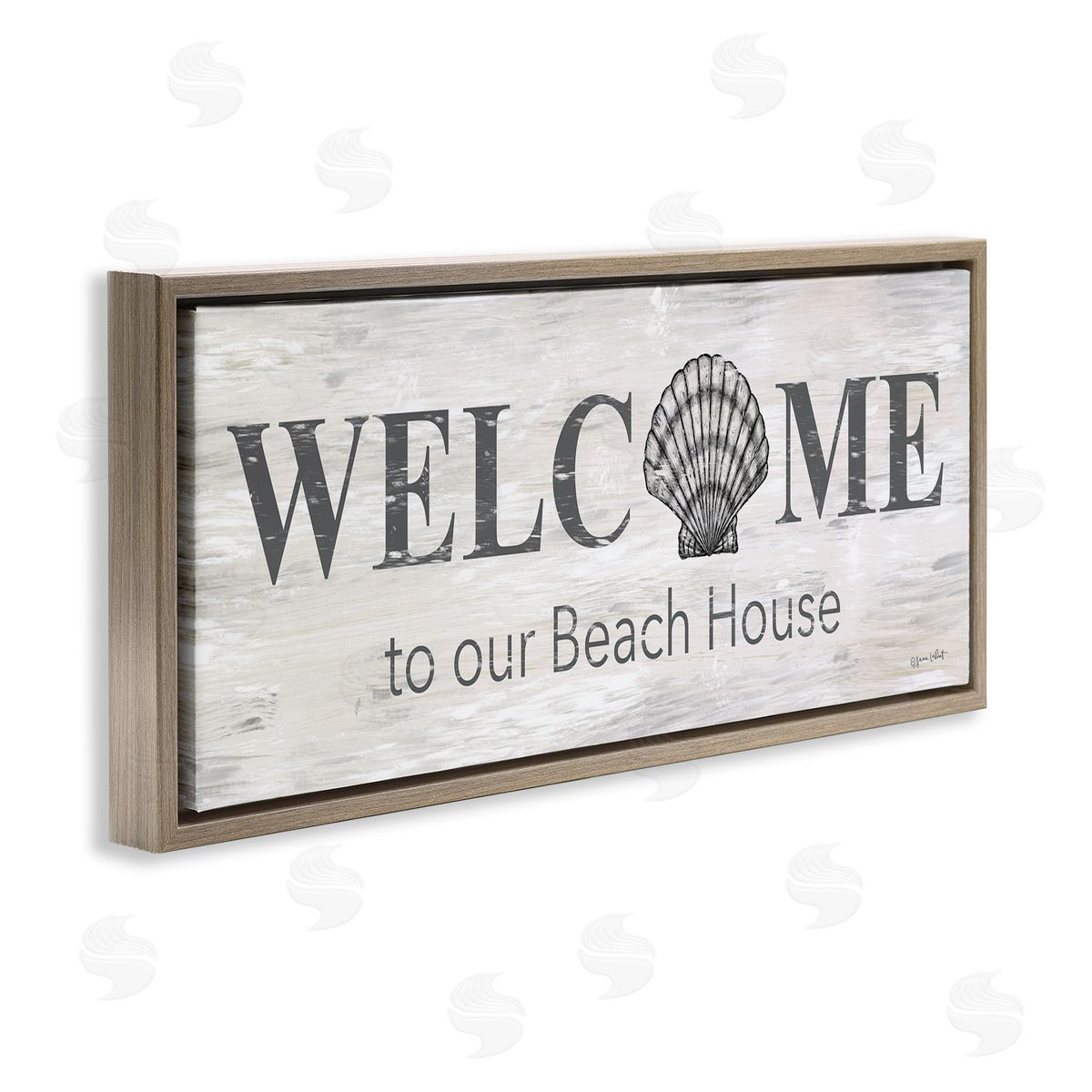 Annie LaPoint Welcome Beach House Clam Sign
