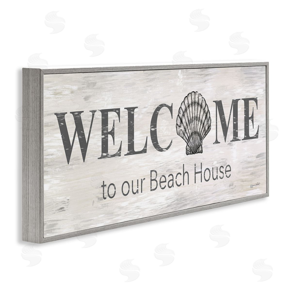Annie LaPoint Welcome Beach House Clam Sign