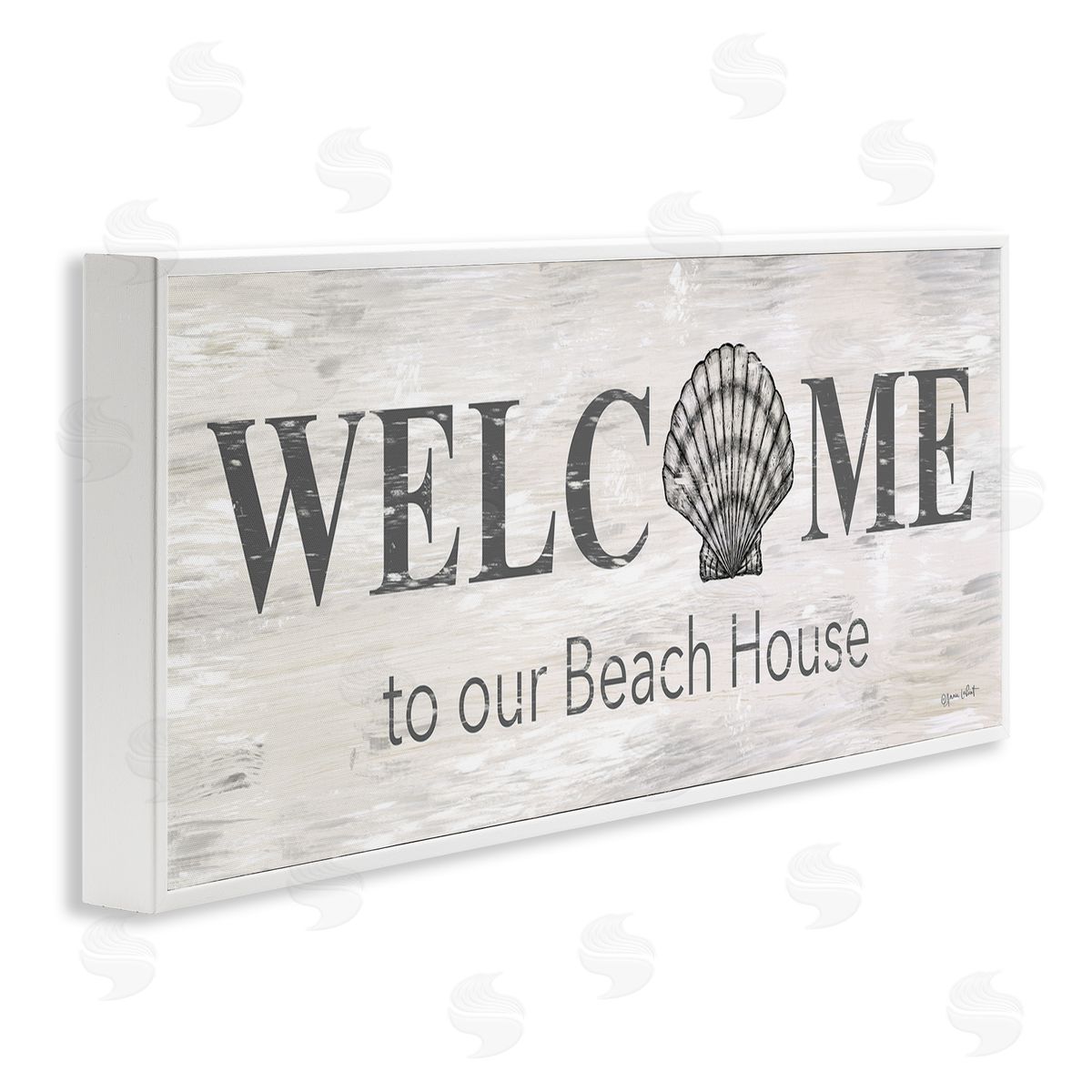 Annie LaPoint Welcome Beach House Clam Sign
