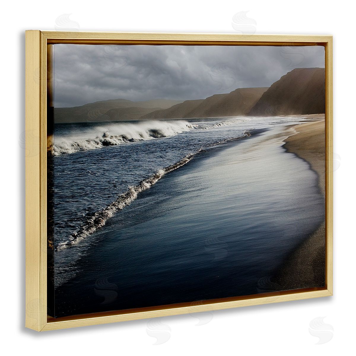 David Lorenz Beach Foam Rolling Waves