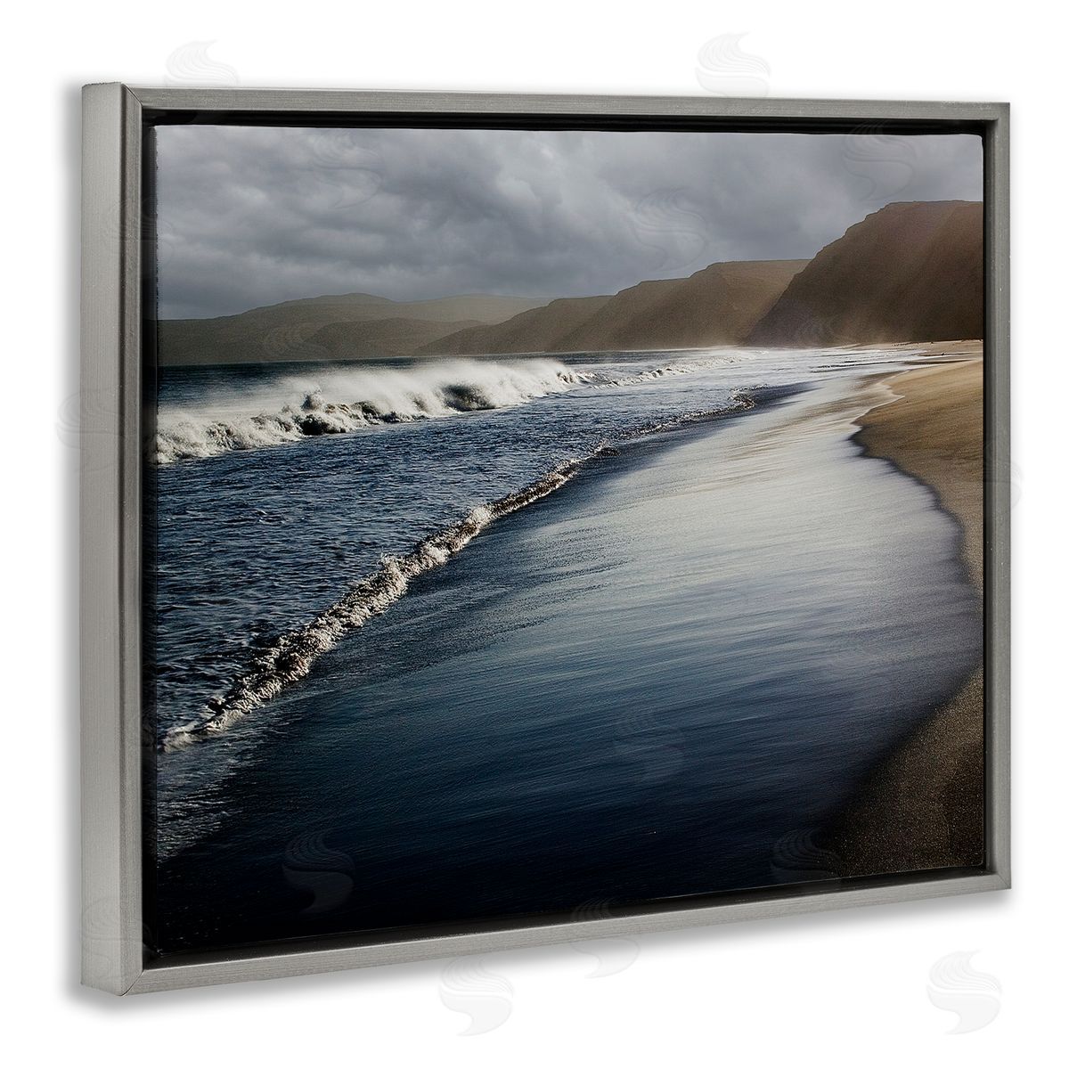 David Lorenz Beach Foam Rolling Waves