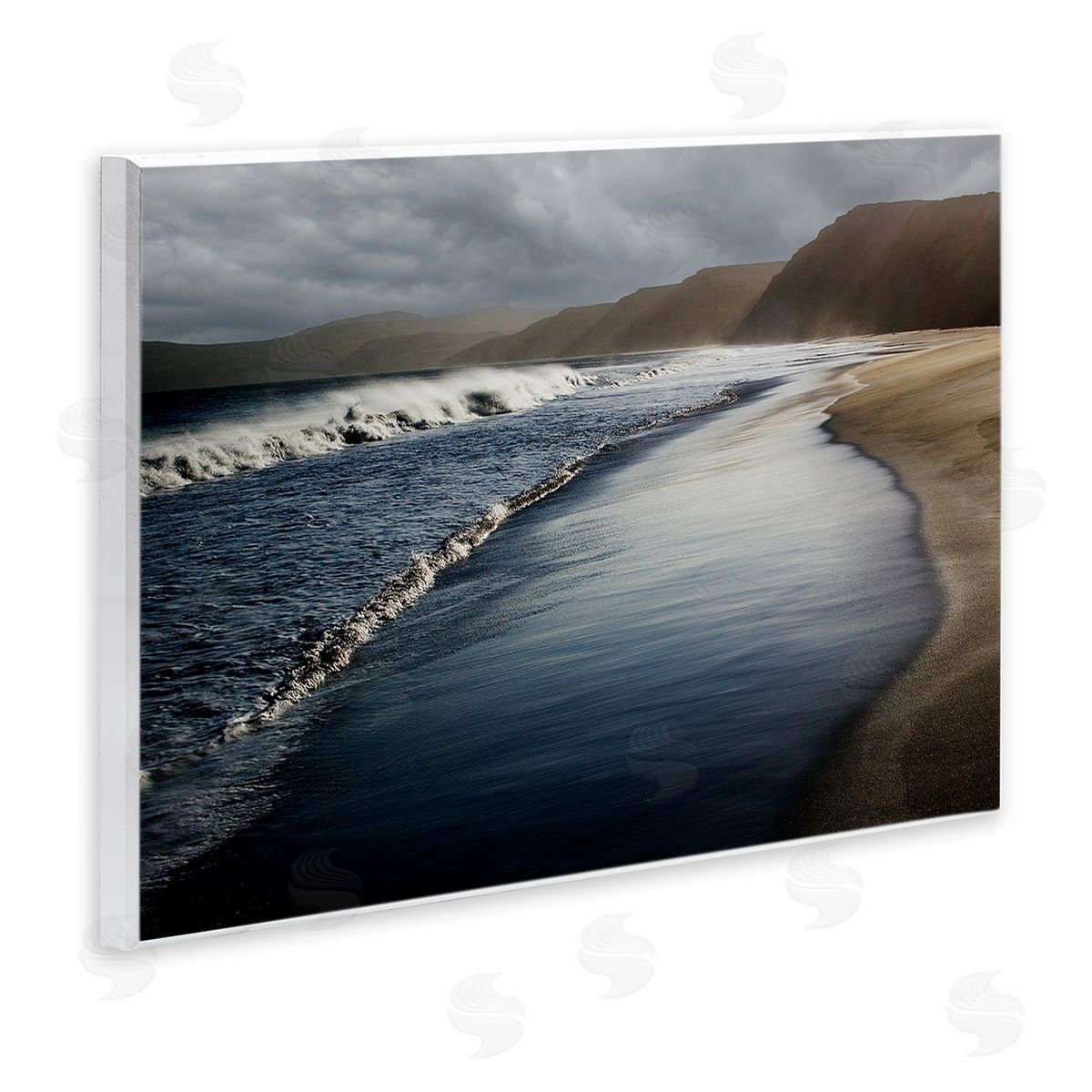 David Lorenz Beach Foam Rolling Waves