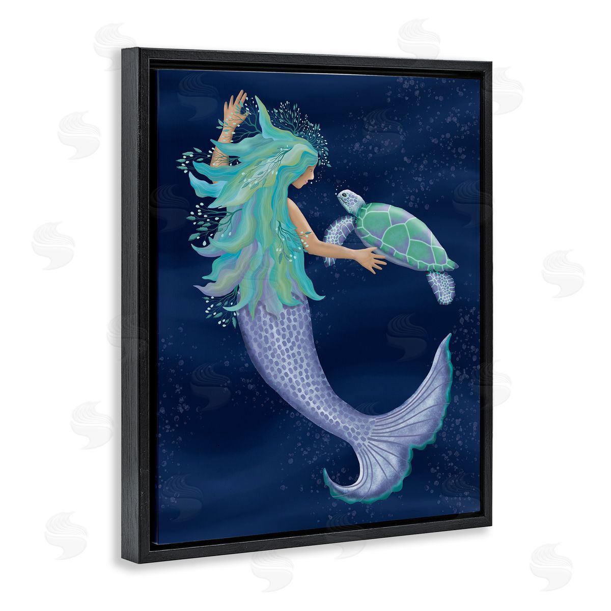 Darlene Seale Nautical Mermaid Swimming Tortoise