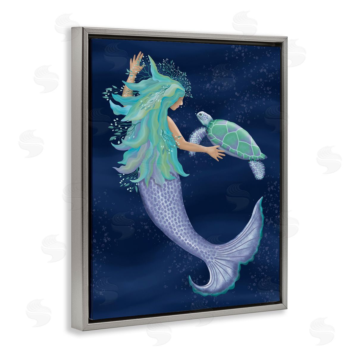 Darlene Seale Nautical Mermaid Swimming Tortoise