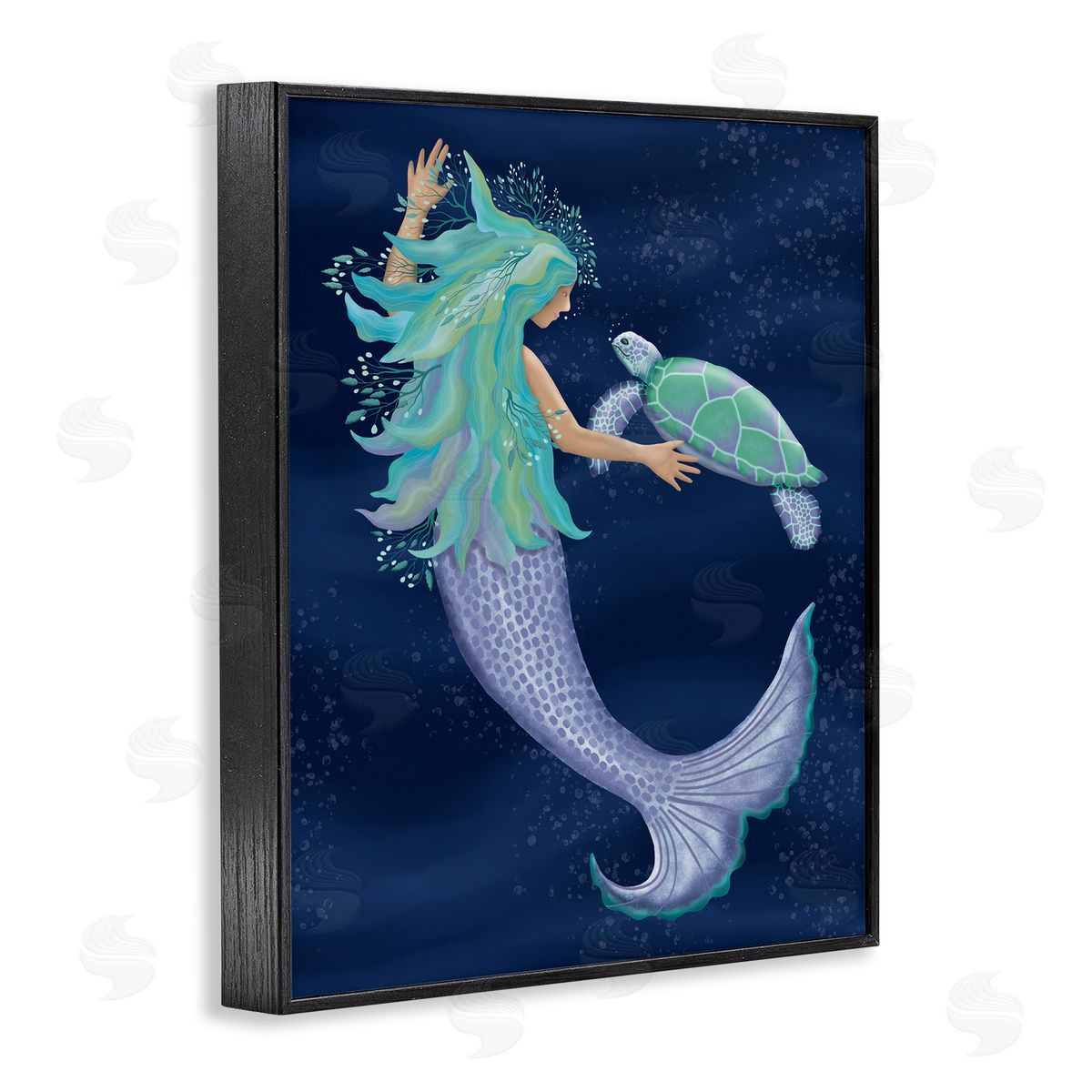 Darlene Seale Nautical Mermaid Swimming Tortoise