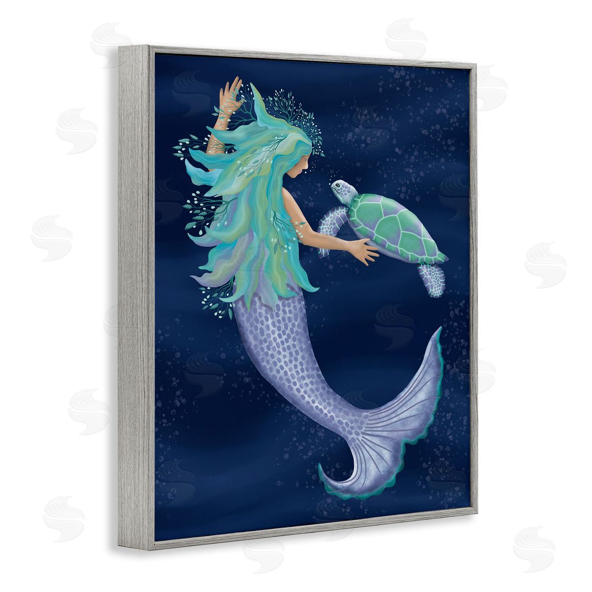 Darlene Seale Nautical Mermaid Swimming Tortoise