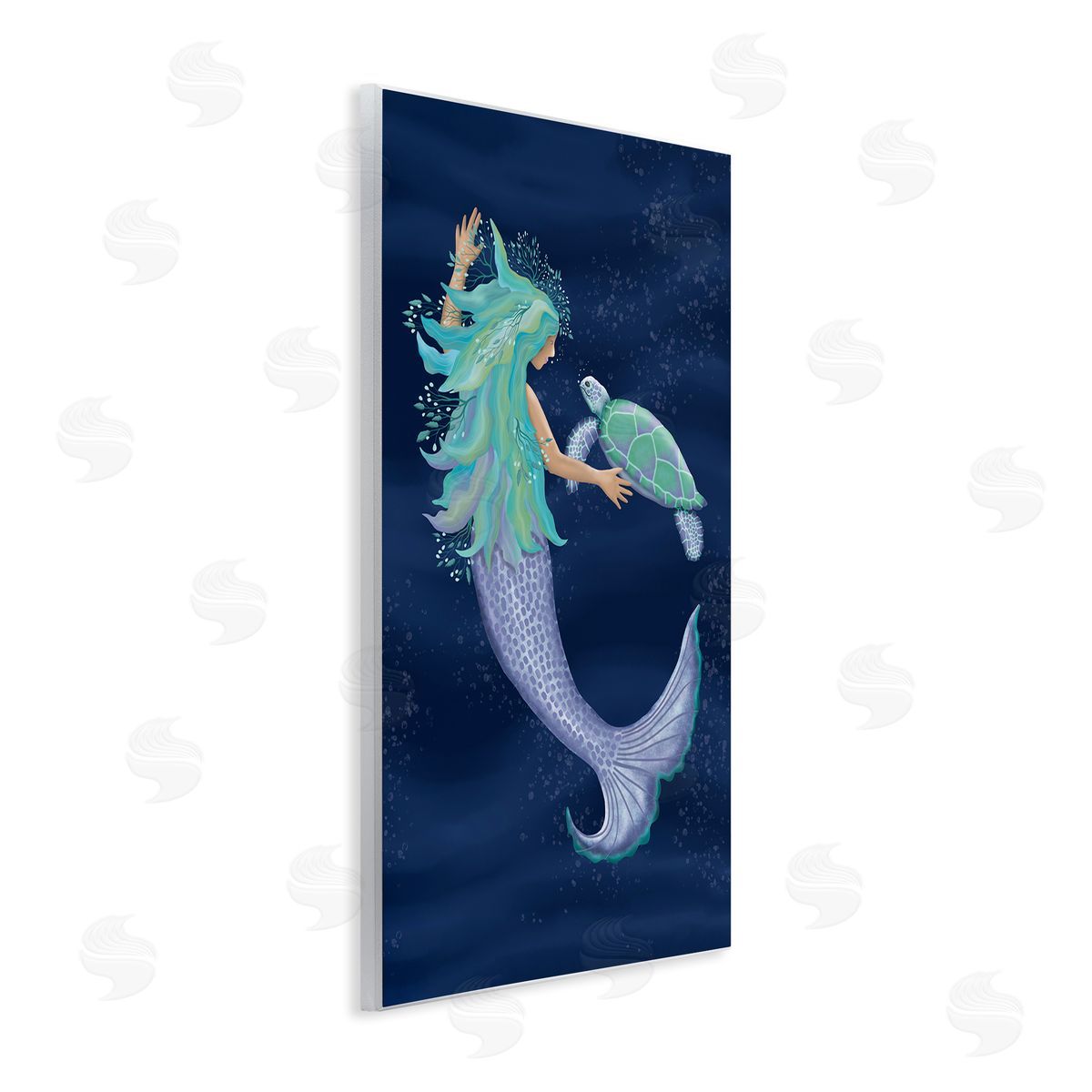 Darlene Seale Nautical Mermaid Swimming Tortoise