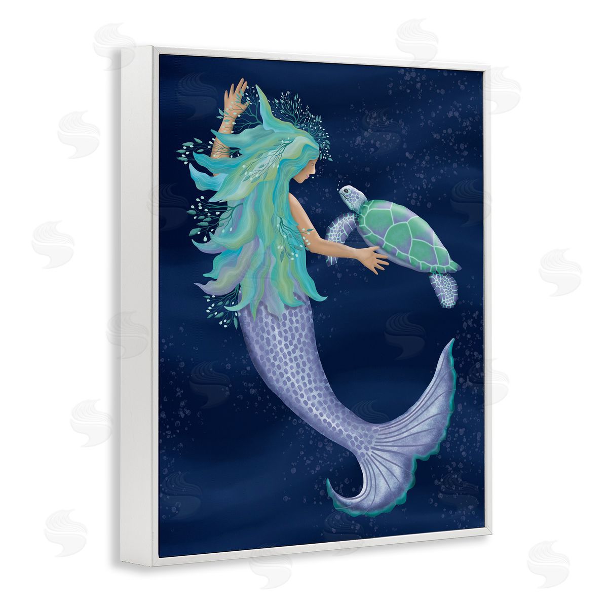 Darlene Seale Nautical Mermaid Swimming Tortoise