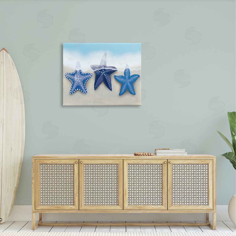 Darlene Seale Mixed Blue Starfish Shoreline