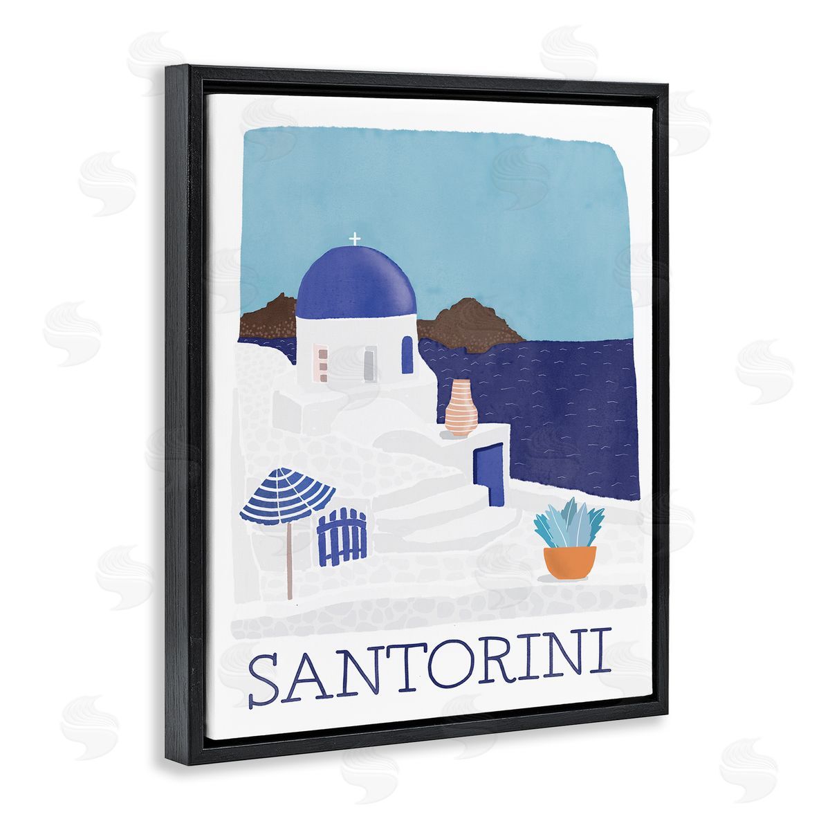 Darlene Seale Santorini Vacation Island View