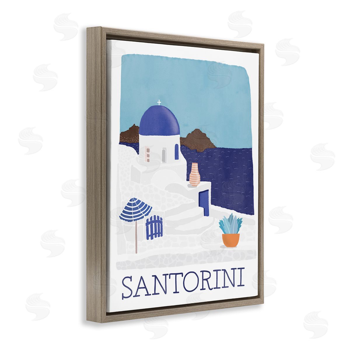 Darlene Seale Santorini Vacation Island View