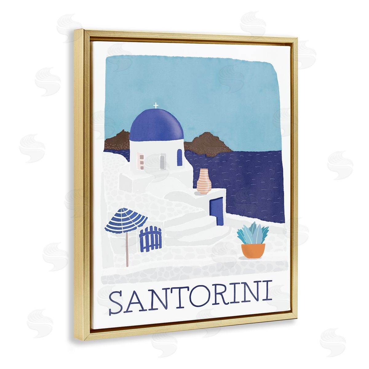 Darlene Seale Santorini Vacation Island View